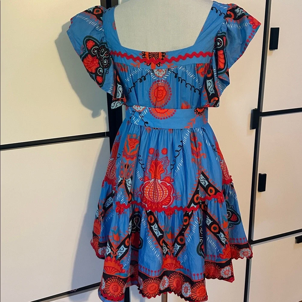 Peace & Chaos fun cotton dress Greek designer - Picture 5 of 12